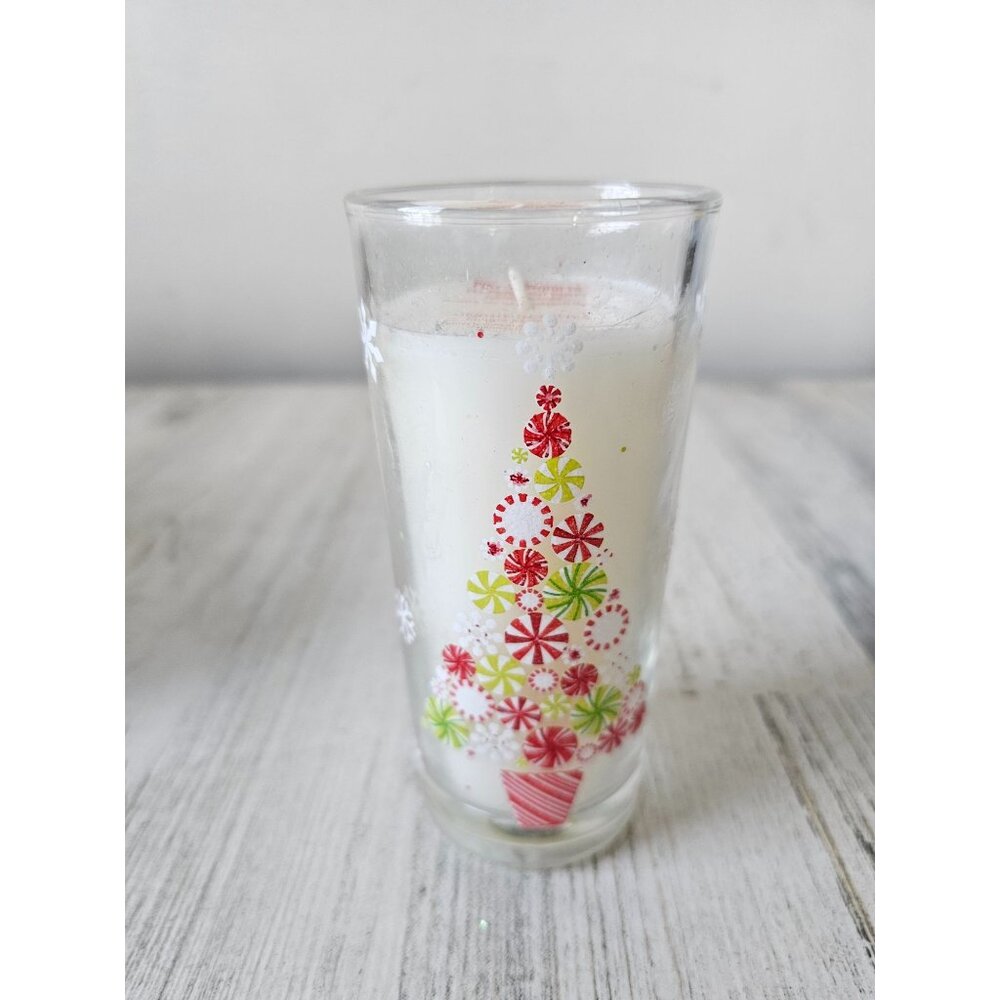 Pier 1 peppermint‎ party candle Xmas tree last new decor
